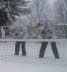 tennis in snow